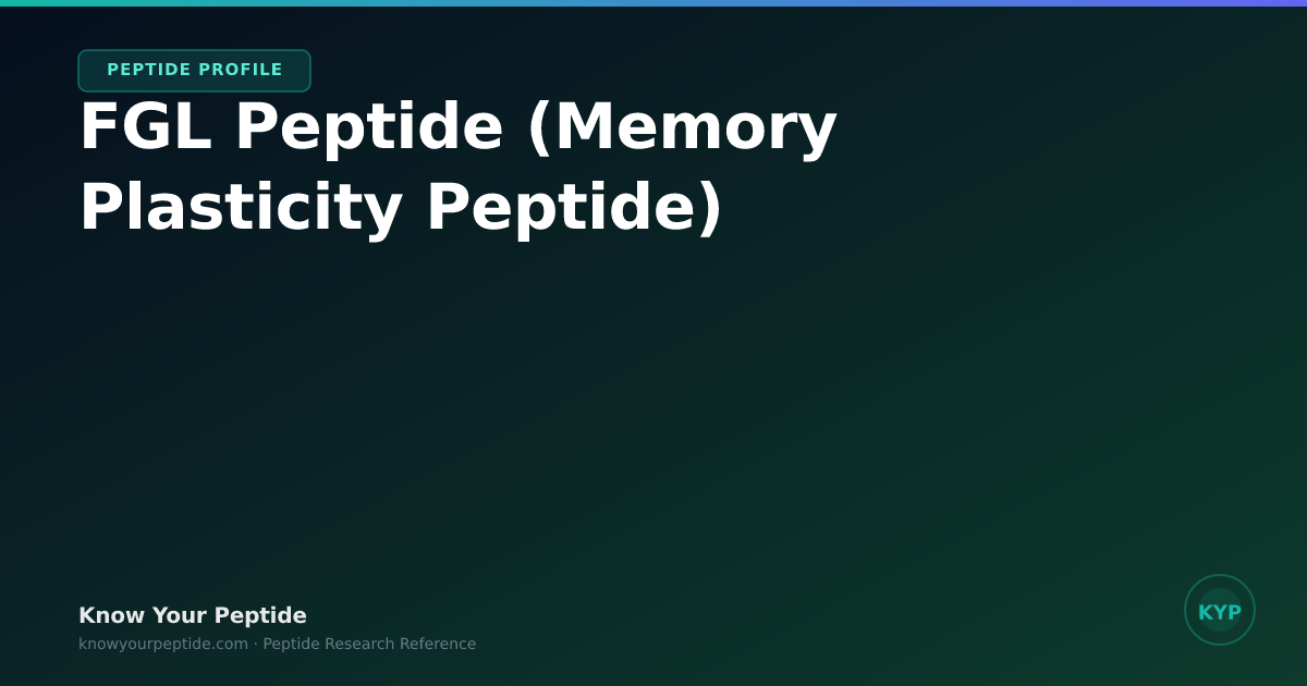 FGL Peptide (Memory Plasticity Peptide) Peptide: Benefits, Side Effects ...